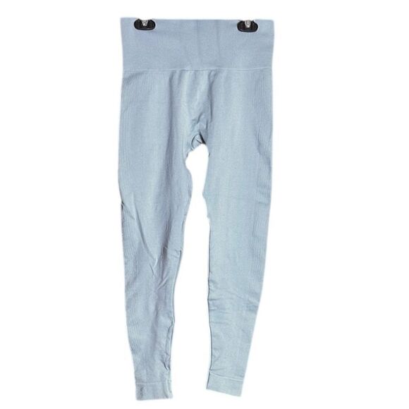 SET ACTIVE Sculptflex Athletic Blue Leggings Size Medium Yoga Running Workout 📦 - Picture 8 of 8